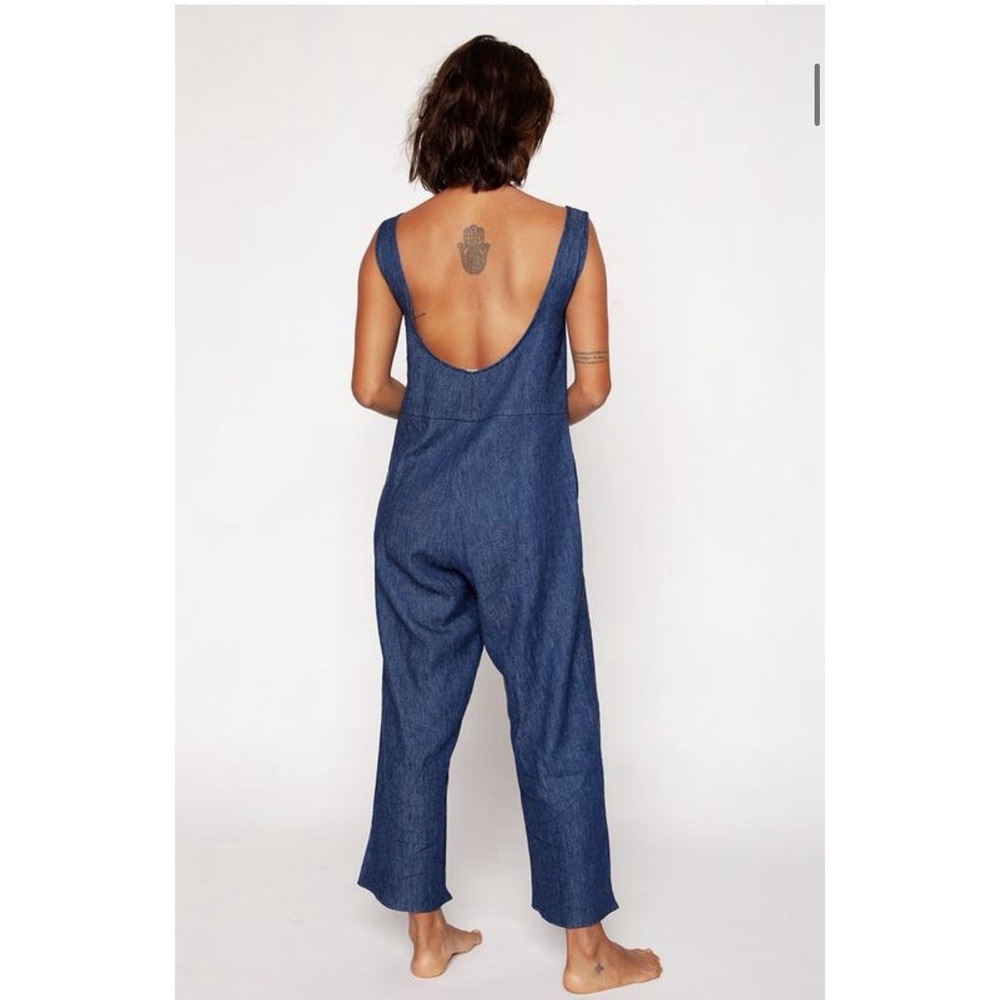 The Seea BILLIE Jumpsuit Hemp Denim Size M Overalls Beach - Picture 4 of 13